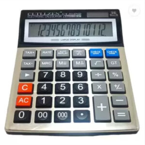 CLTLLZEN CT-912ND 12-Digit Desktop Calculator with Dual Power and Large Display
