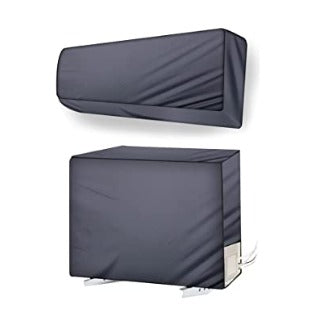 The Furnishing Tree Split AC Cover for Indoor and Outdoor units of 1.5 Ton waterproof Grey Colour