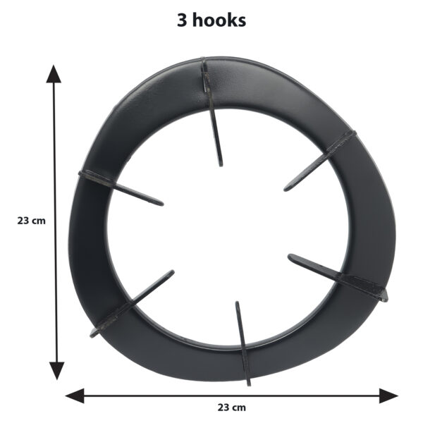 Round Heavy Gas Burner Support | Steel Gas Chulha , Size 8" - Image 4