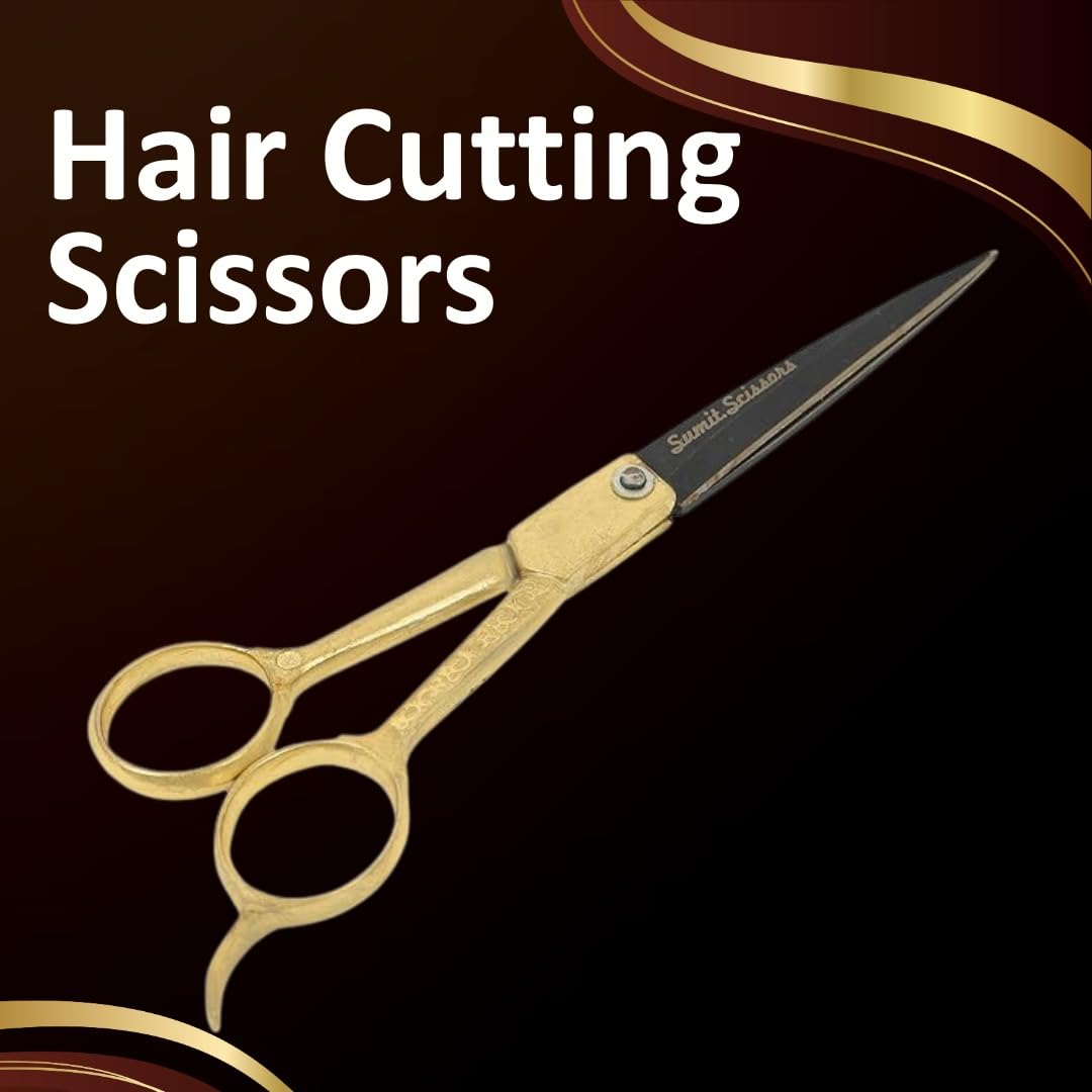 Professional-Grade Stainless Steel Brass Barber Scissor