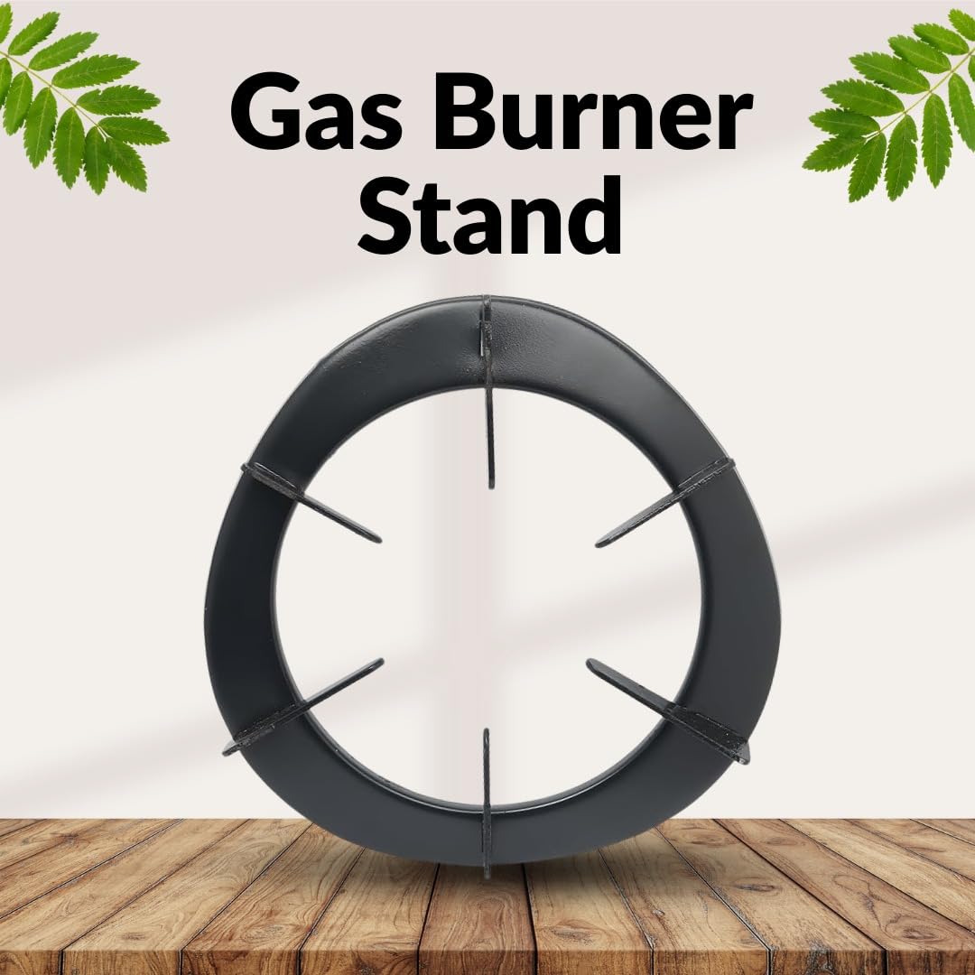 Durable Black Steel Gas Burner Stand