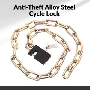 Anti-Theft Alloy Steel Cycle Lock with Key for Ultimate Security