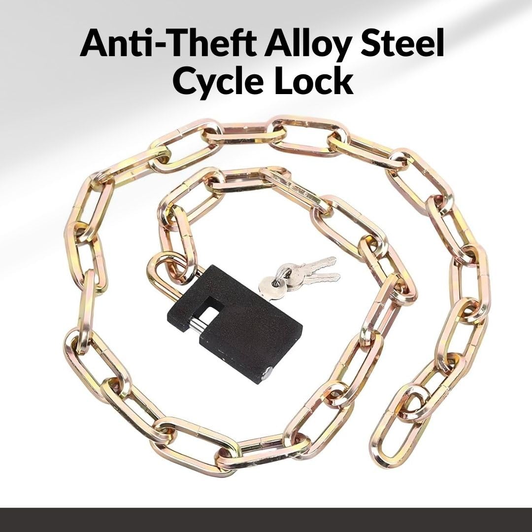 Anti-Theft Alloy Steel Cycle Lock with Key for Ultimate Security