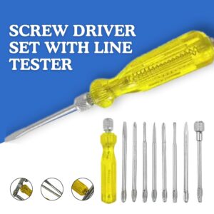 Acemart Screwdriver Set (Pack of 9) | Durable & Essential Toolbox Tool Kit