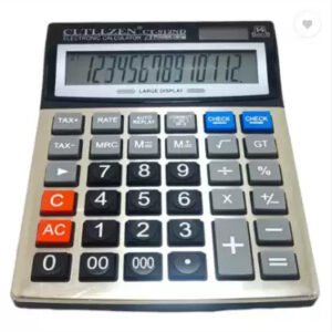 CLTLLZEN CT-912ND 12-Digit Desktop Calculator with Dual Power and Large Display