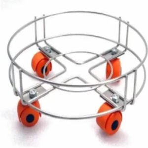Heavy & Strong Stainless Steel Cylinder Trolley with Wheels | Built to Last